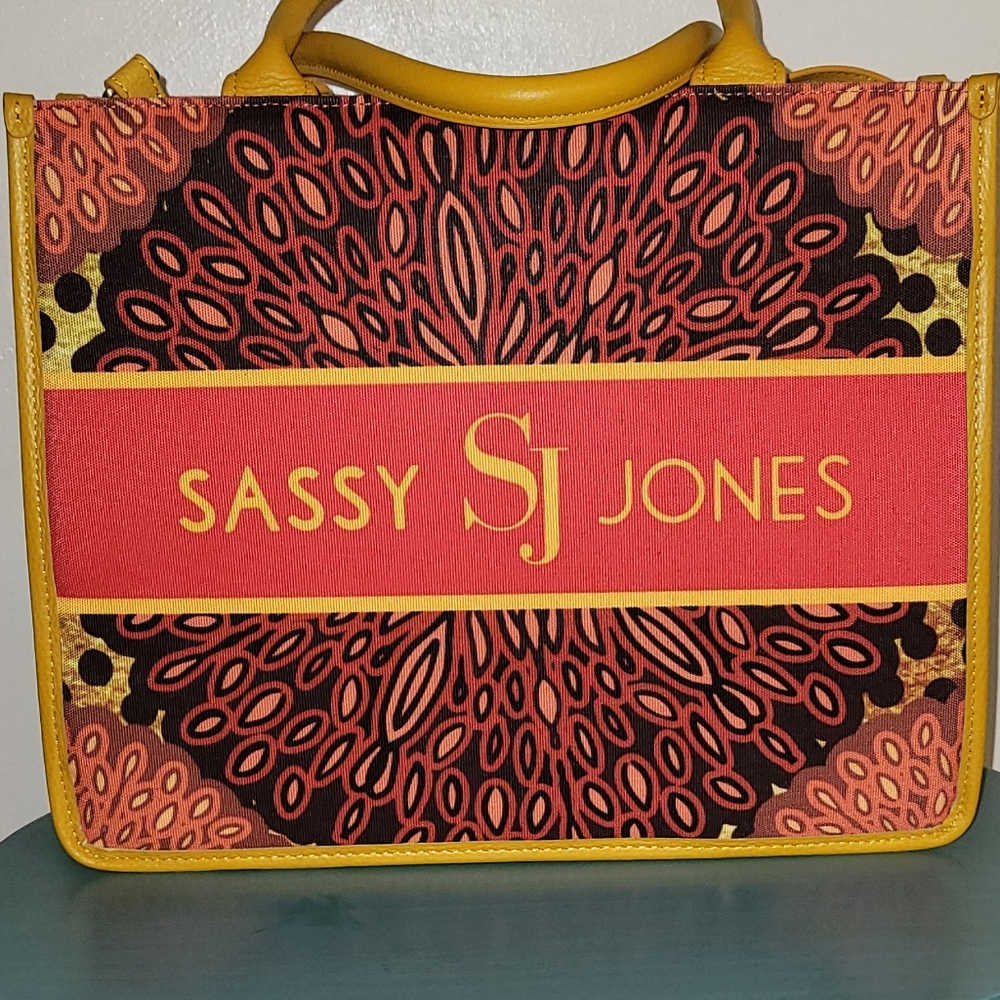 Sassy Jones Montego Canvas Tote-Abena